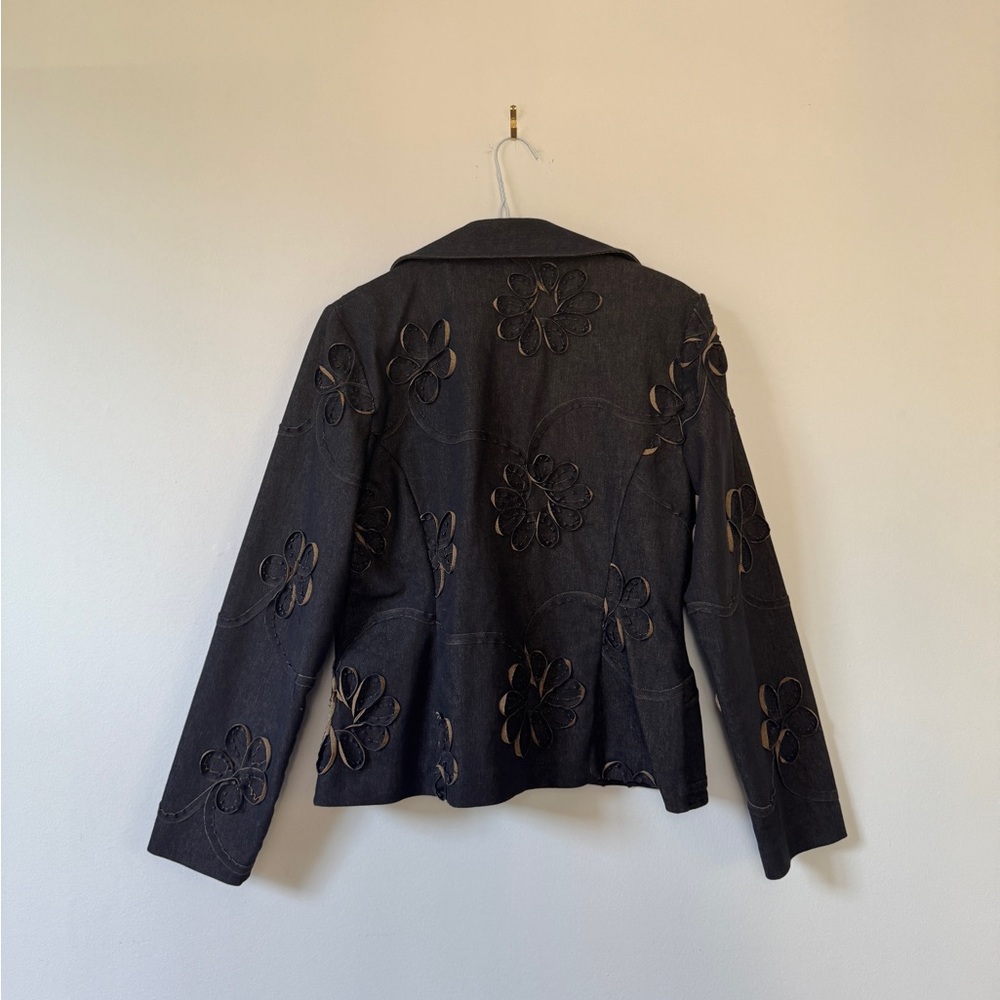 Vintage Embroidered Floral Blazer - Picture 5 of 6